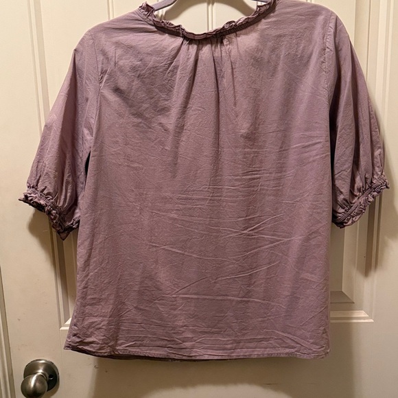 Lavender Ruffled Blouse - Picture 3 of 3